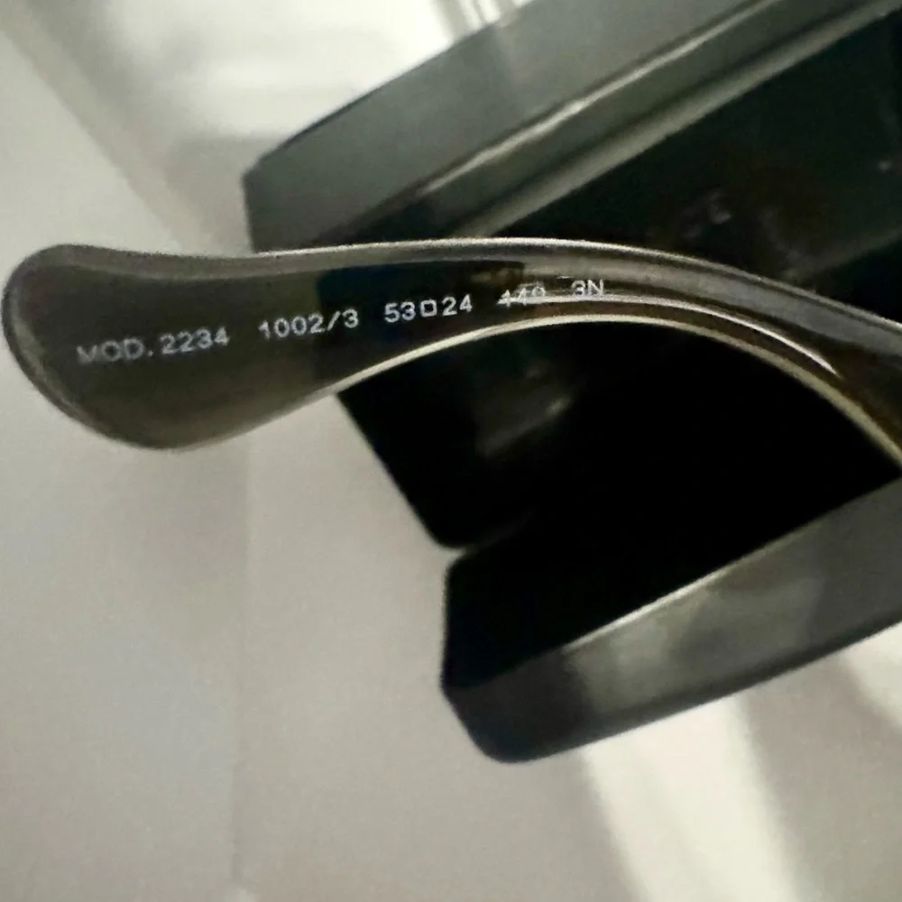 New Authentic Versace Black and Gold Sunglasses With Case and Box